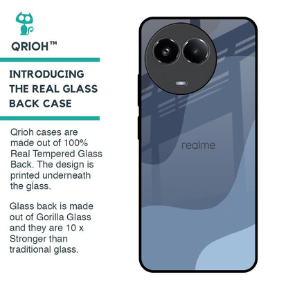 Navy Blue Ombre Glass Case for Realme 11 5G