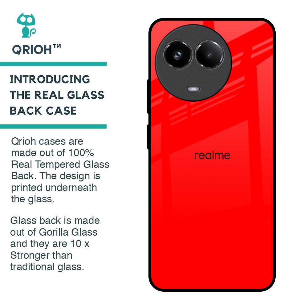 Blood Red Glass Case for Realme 11 5G
