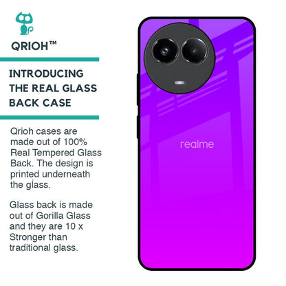 Purple Pink Glass Case for Realme 11 5G