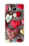 Valentine Hearts Nexus 5x Back Cover