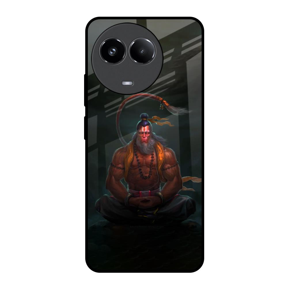 Lord Hanuman Animated Realme 11x 5G Glass Back Cover Online