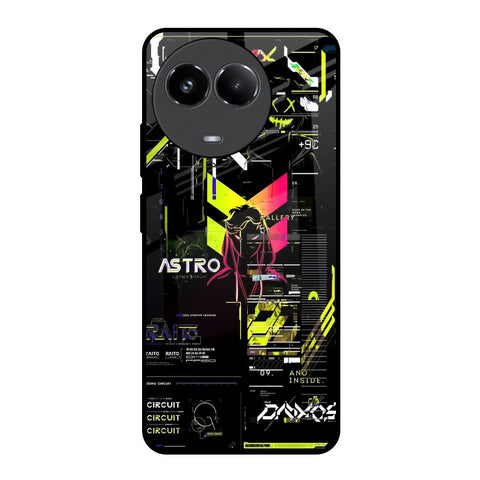 Astro Glitch Realme 11x 5G Glass Back Cover Online
