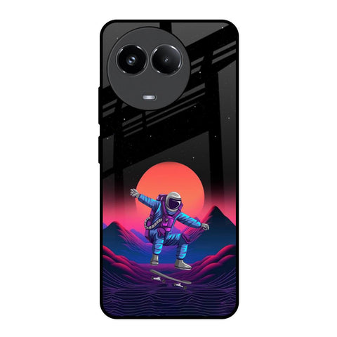 Retro Astronaut Realme 11x 5G Glass Back Cover Online