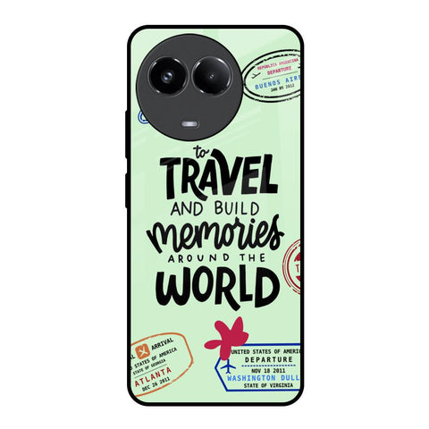 Travel Stamps Realme 11x 5G Glass Back Cover Online