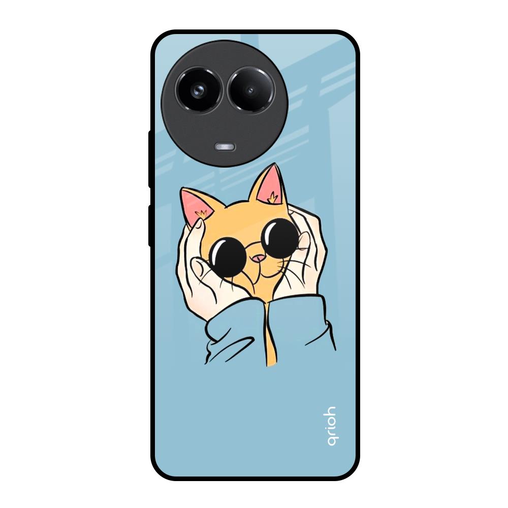 Adorable Cute Kitty Realme 11x 5G Glass Back Cover Online