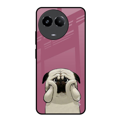 Funny Pug Face Realme 11x 5G Glass Back Cover Online