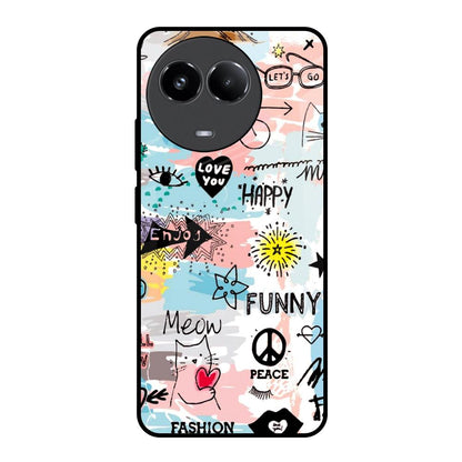 Just For You Realme 11x 5G Glass Back Cover Online