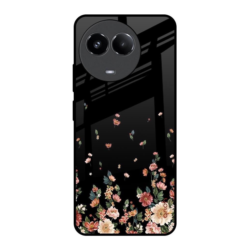 Floating Floral Print Realme 11x 5G Glass Back Cover Online