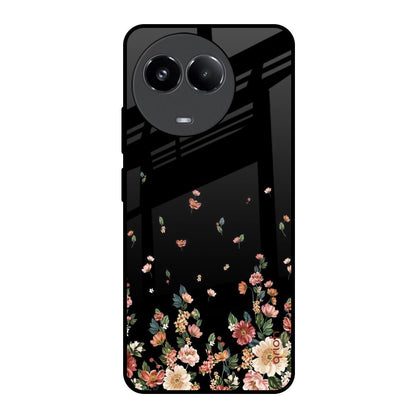 Floating Floral Print Realme 11x 5G Glass Back Cover Online