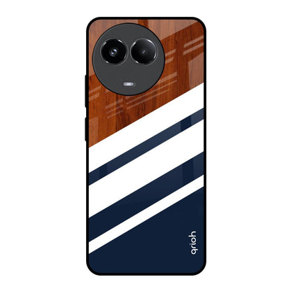 Bold Stripes Realme 11x 5G Glass Back Cover Online
