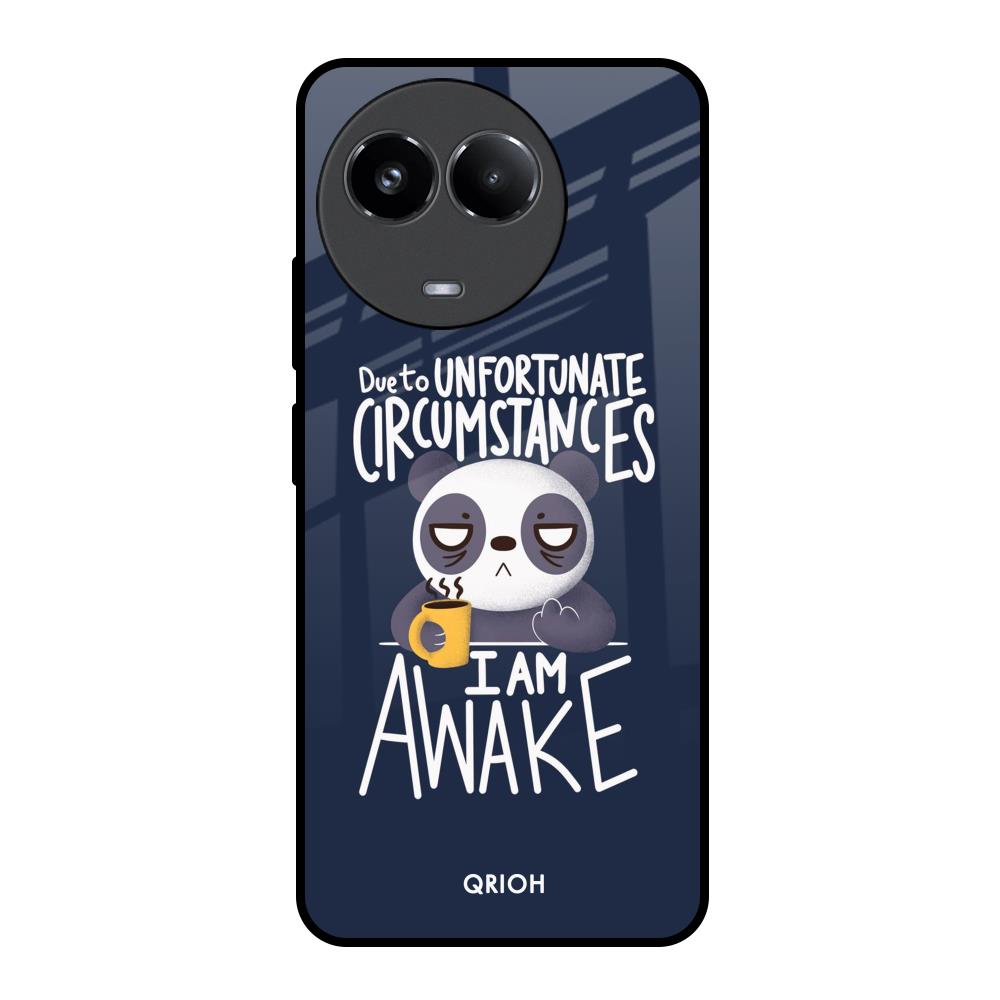 Struggling Panda Realme 11x 5G Glass Back Cover Online