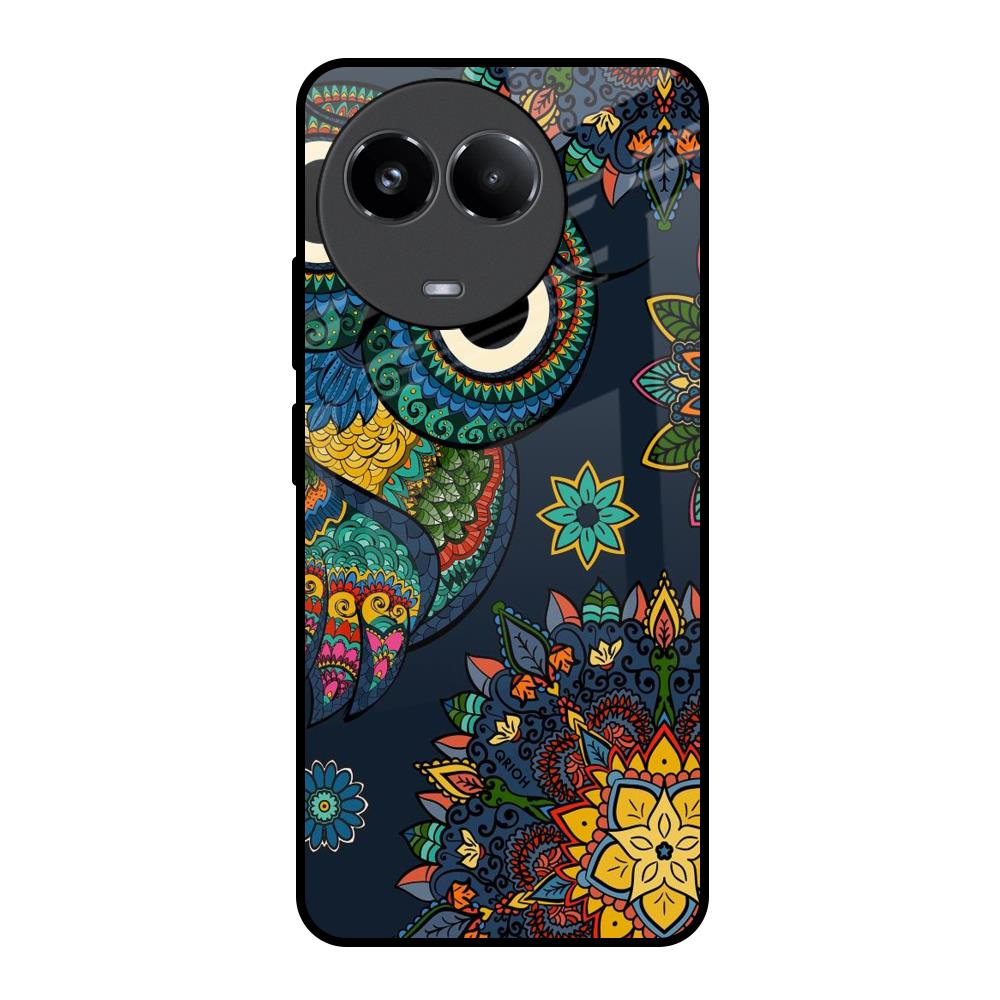 Owl Art Realme 11x 5G Glass Back Cover Online