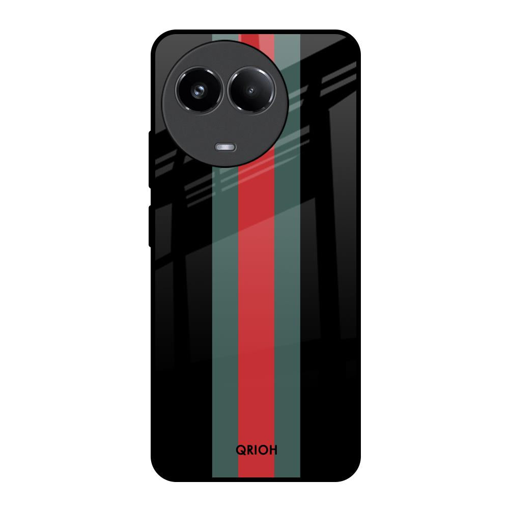 Vertical Stripes Realme 11x 5G Glass Back Cover Online