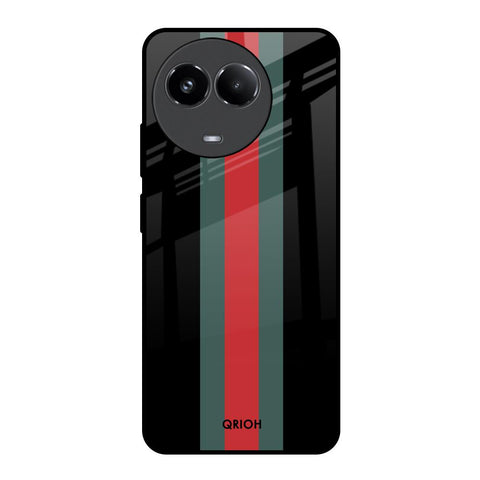 Vertical Stripes Realme 11x 5G Glass Back Cover Online