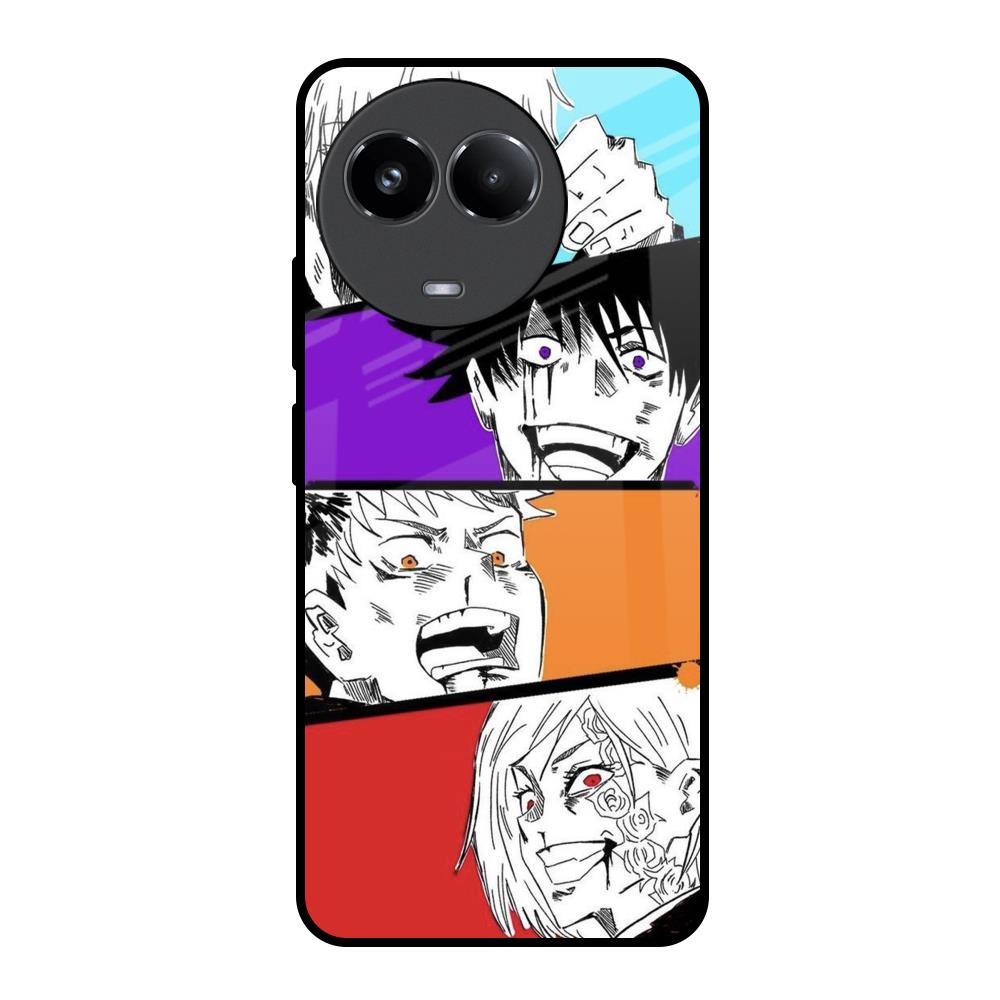 Anime Sketch Realme 11x 5G Glass Back Cover Online