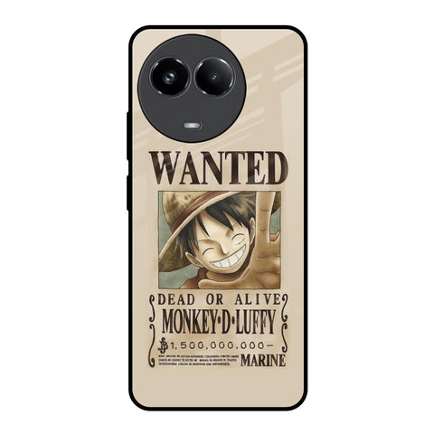 Luffy Wanted Realme 11x 5G Glass Back Cover Online