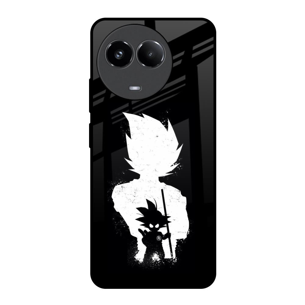 Monochrome Goku Realme 11x 5G Glass Back Cover Online