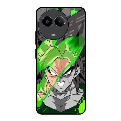 Anime Green Splash Realme 11x 5G Glass Back Cover Online