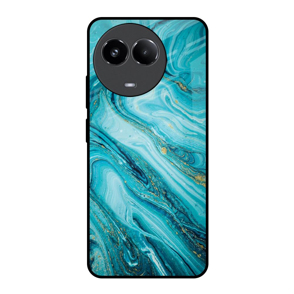 Ocean Marble Realme 11x 5G Glass Back Cover Online
