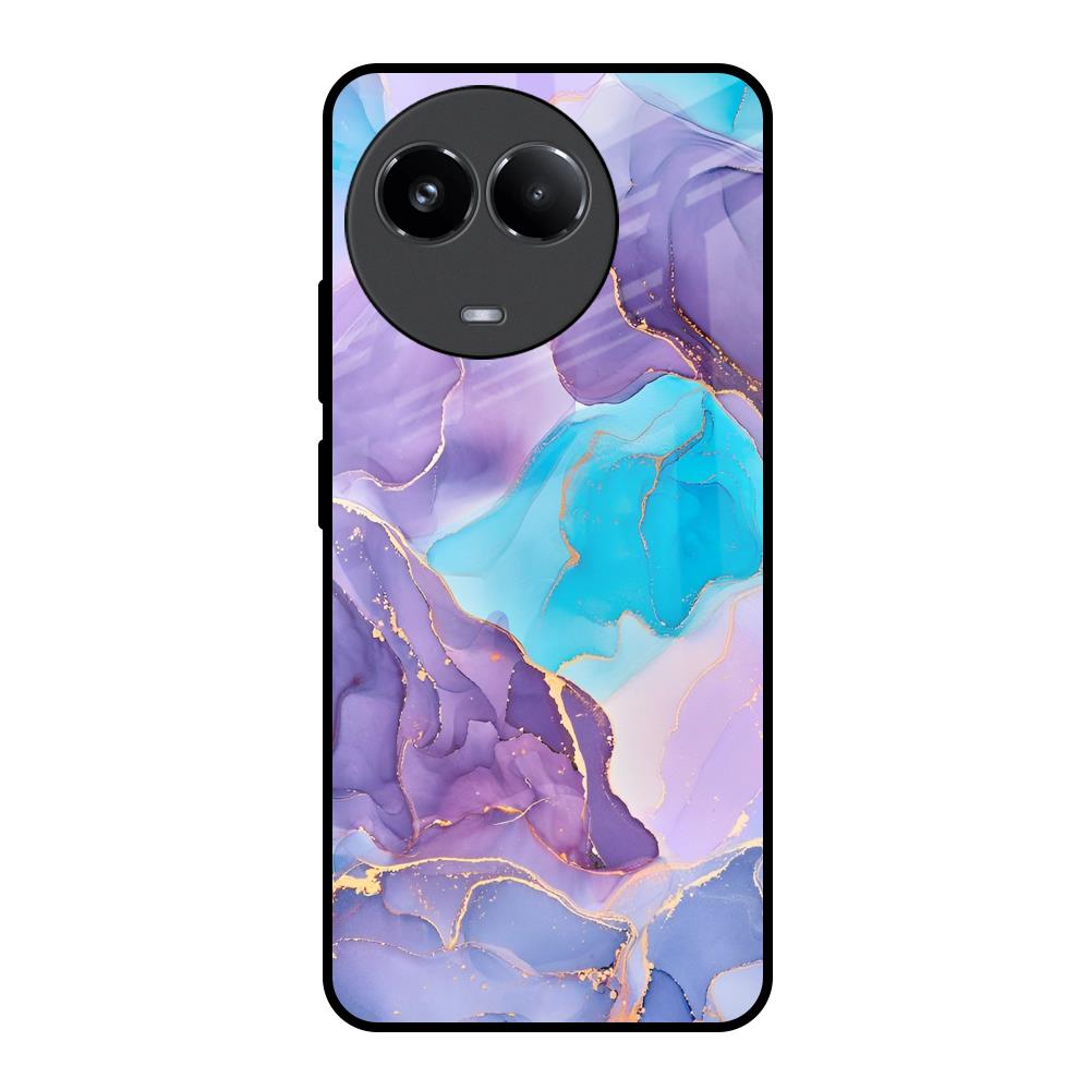 Alcohol ink Marble Realme 11x 5G Glass Back Cover Online