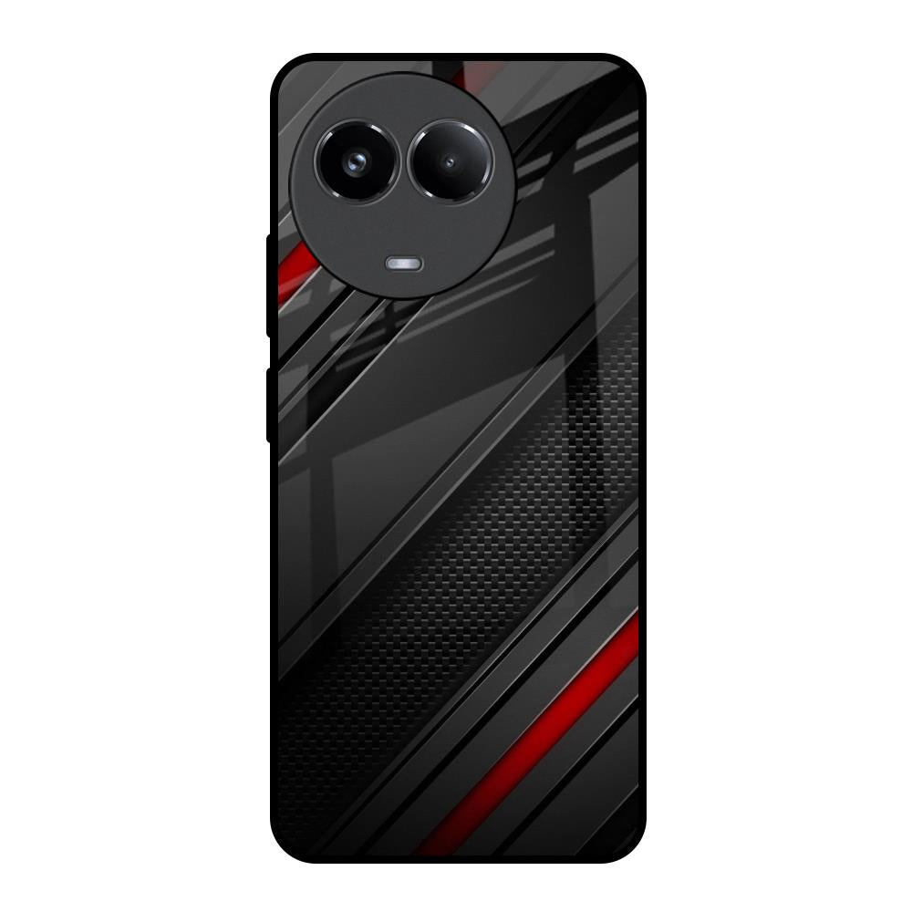 Modern Abstract Realme 11x 5G Glass Back Cover Online