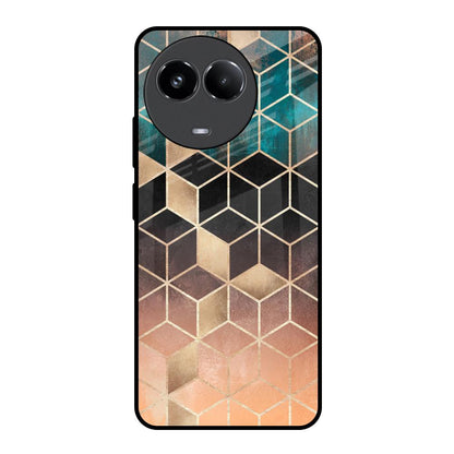 Bronze Texture Realme 11x 5G Glass Back Cover Online