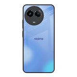 Vibrant Blue Texture Realme 11x 5G Glass Back Cover Online