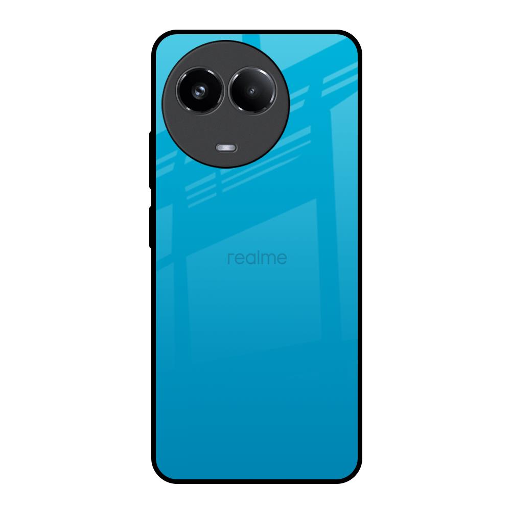 Blue Aqua Realme 11x 5G Glass Back Cover Online