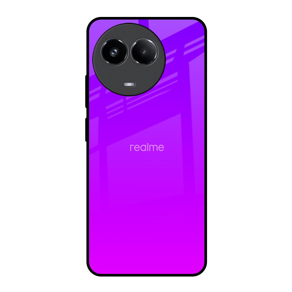 Purple Pink Realme 11x 5G Glass Back Cover Online