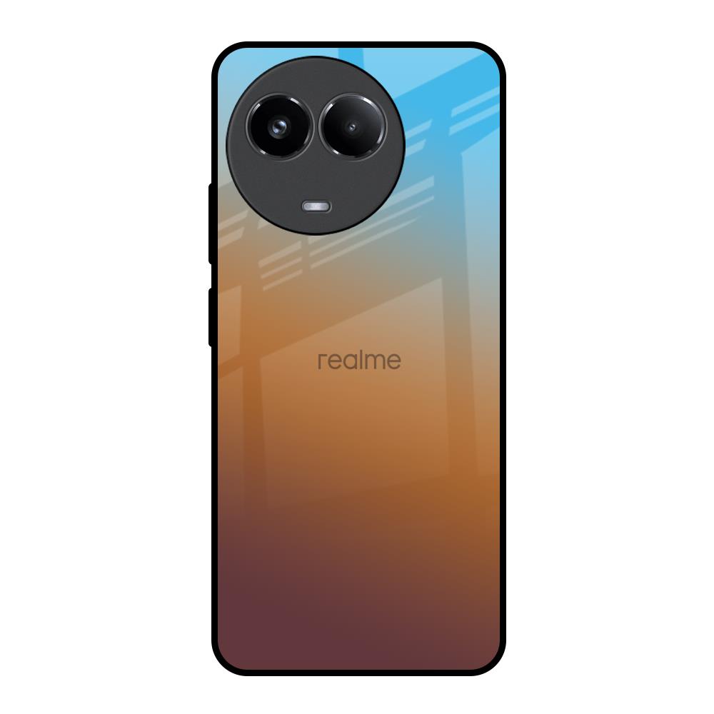 Rich Brown Realme 11x 5G Glass Back Cover Online