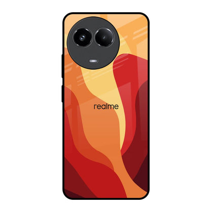 Magma Color Pattern Realme 11x 5G Glass Back Cover Online