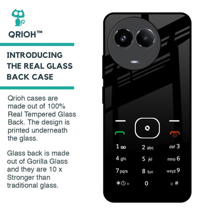 Classic Keypad Pattern Glass Case for Realme 11x 5G