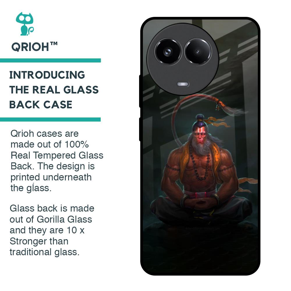 Lord Hanuman Animated Glass Case for Realme 11x 5G