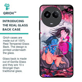 Radha Krishna Art Glass Case for Realme 11x 5G