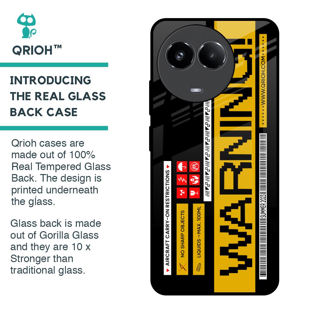 Aircraft Warning Glass Case for Realme 11x 5G