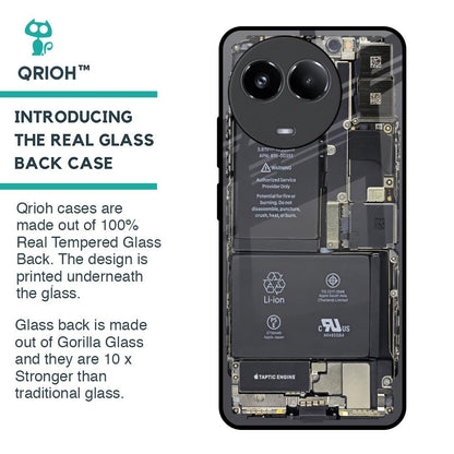 Skeleton Inside Glass Case for Realme 11x 5G