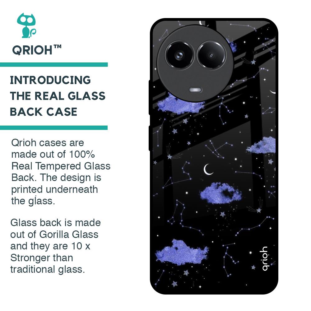 Constellations Glass Case for Realme 11x 5G