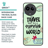 Travel Stamps Glass Case for Realme 11x 5G