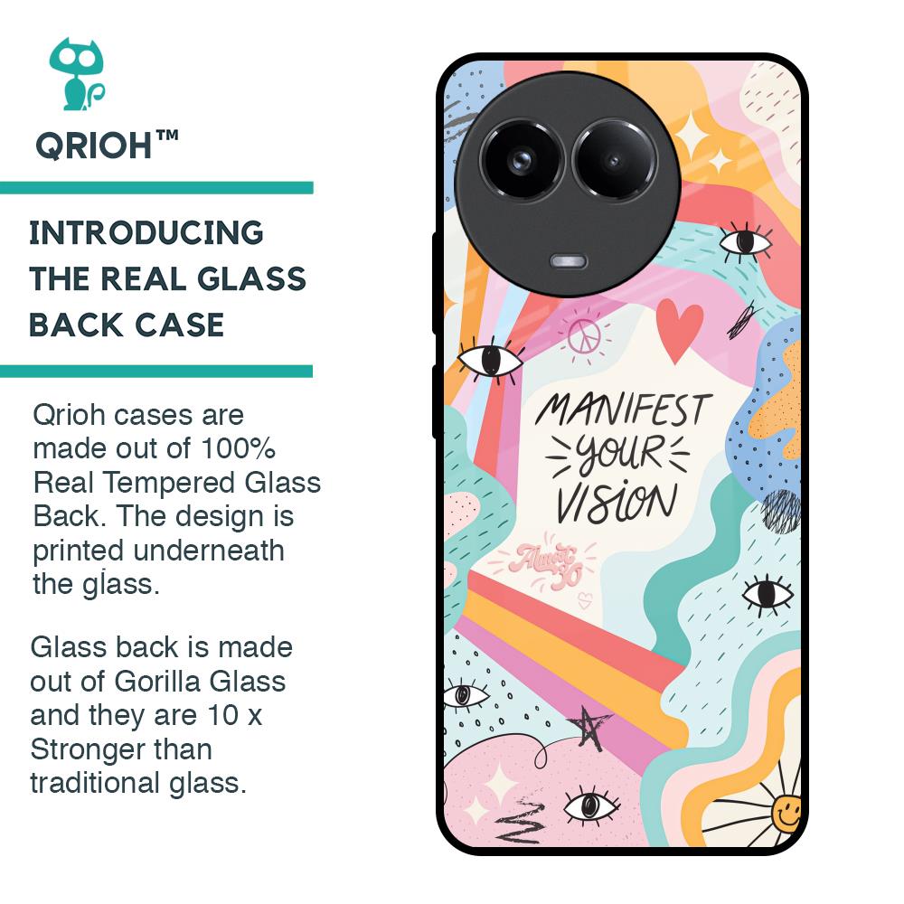 Vision Manifest Glass Case for Realme 11x 5G