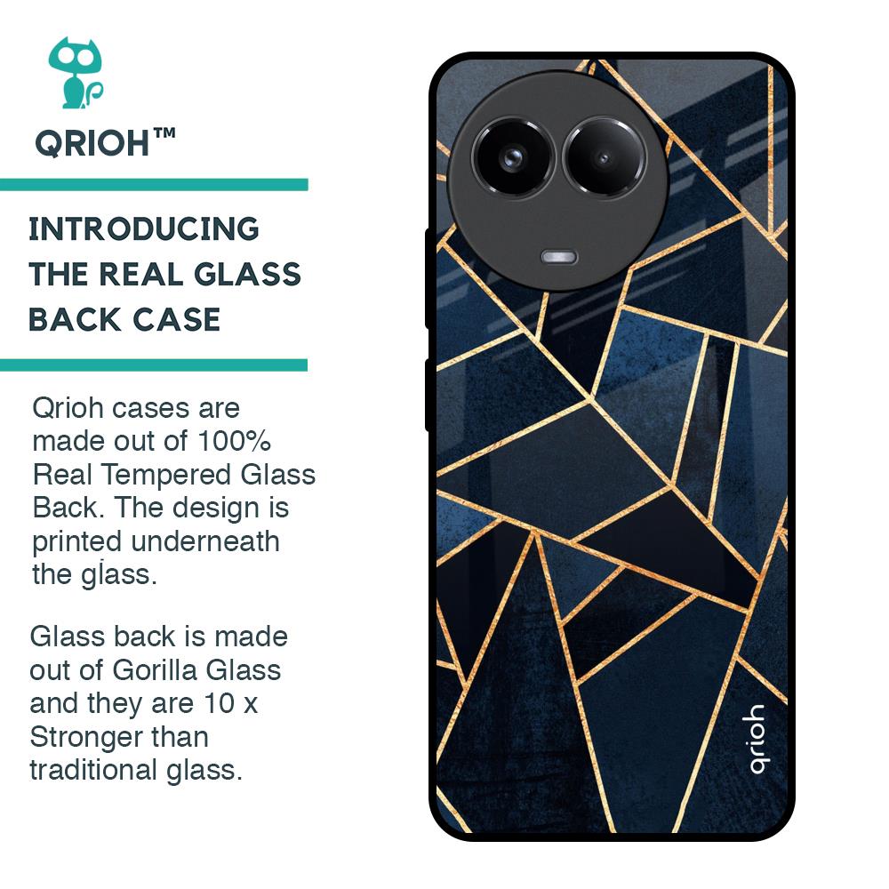 Abstract Tiles Glass Case for Realme 11x 5G