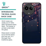 Falling Stars Glass Case For Realme 11x 5G