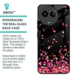 Heart Rain Fall Glass Case For Realme 11x 5G