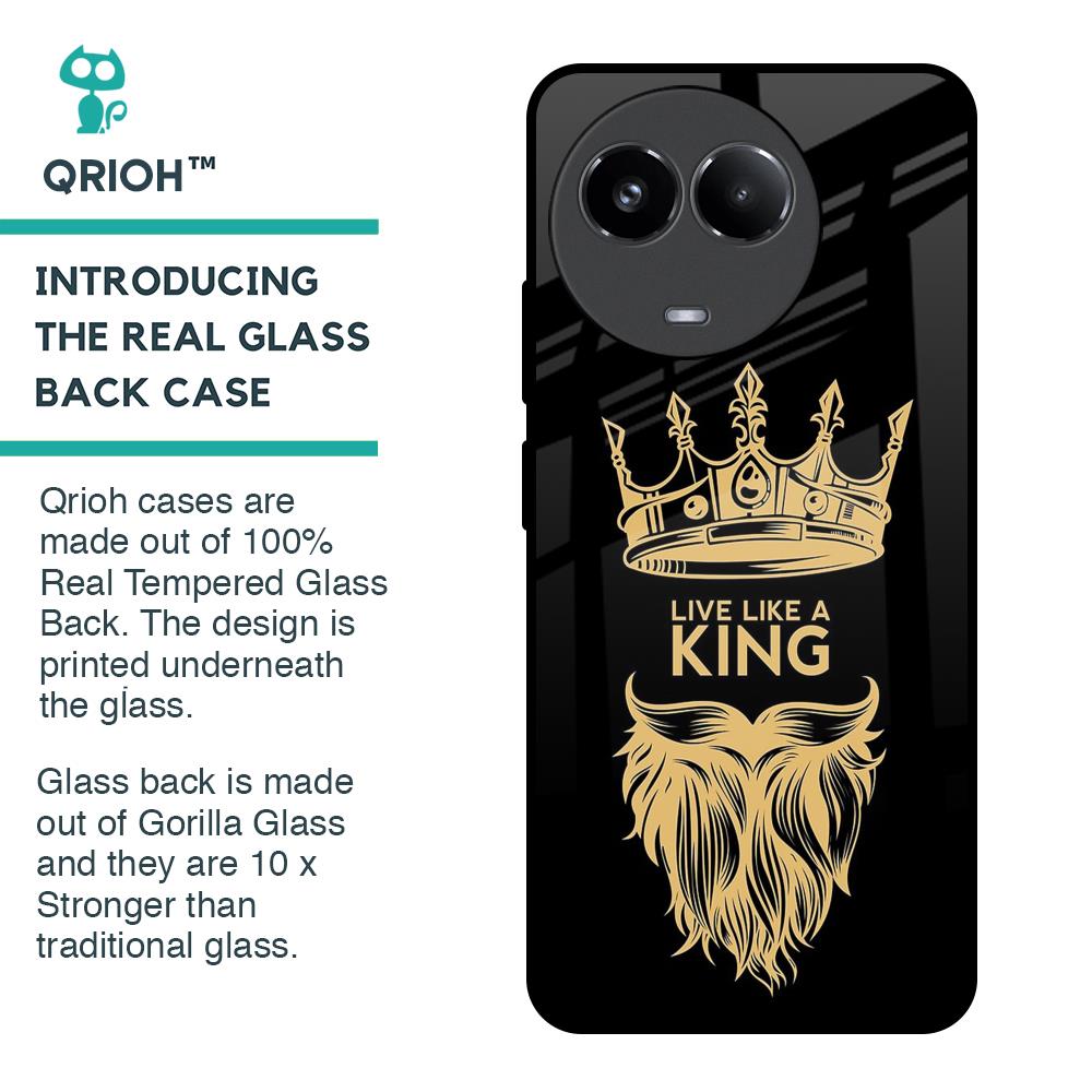 King Life Glass Case For Realme 11x 5G