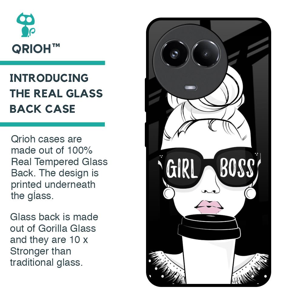 Girl Boss Glass Case For Realme 11x 5G