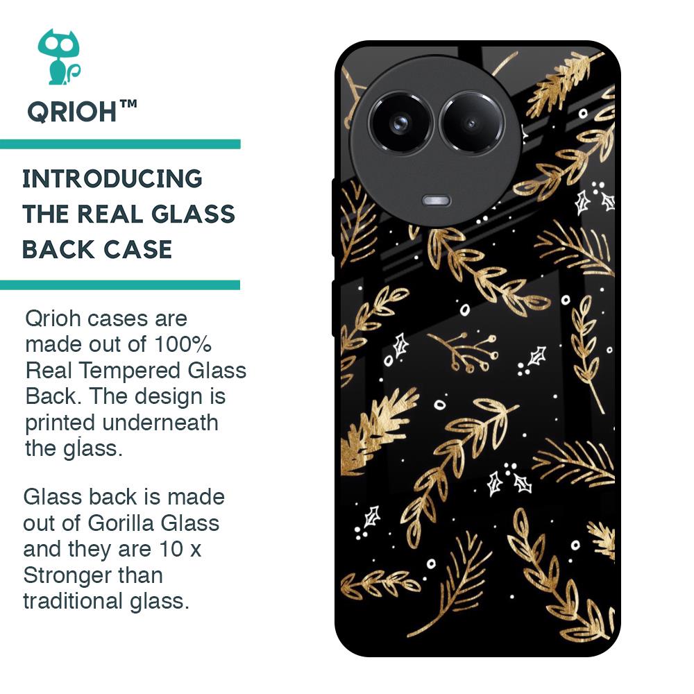 Autumn Leaves Glass Case for Realme 11x 5G
