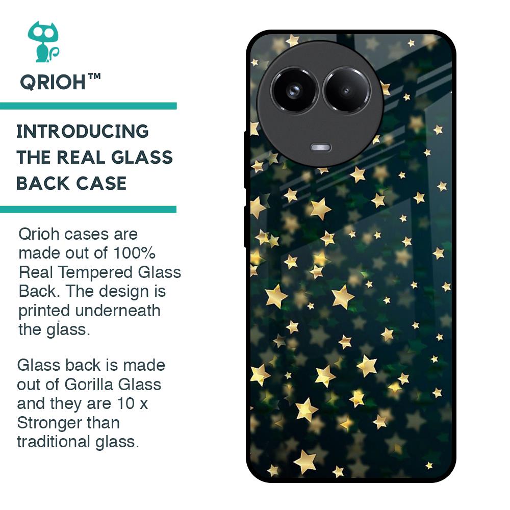 Dazzling Stars Glass Case For Realme 11x 5G
