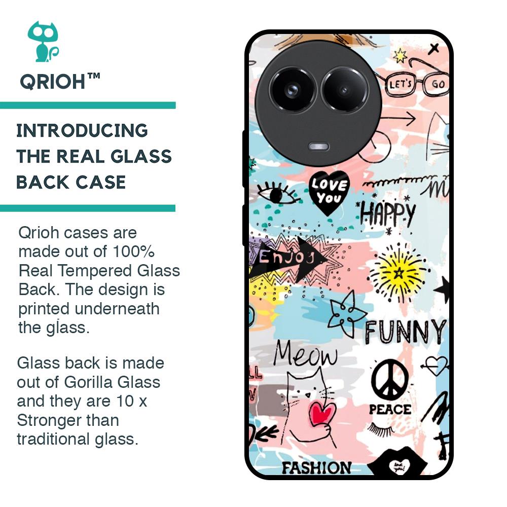 Just For You Glass Case For Realme 11x 5G