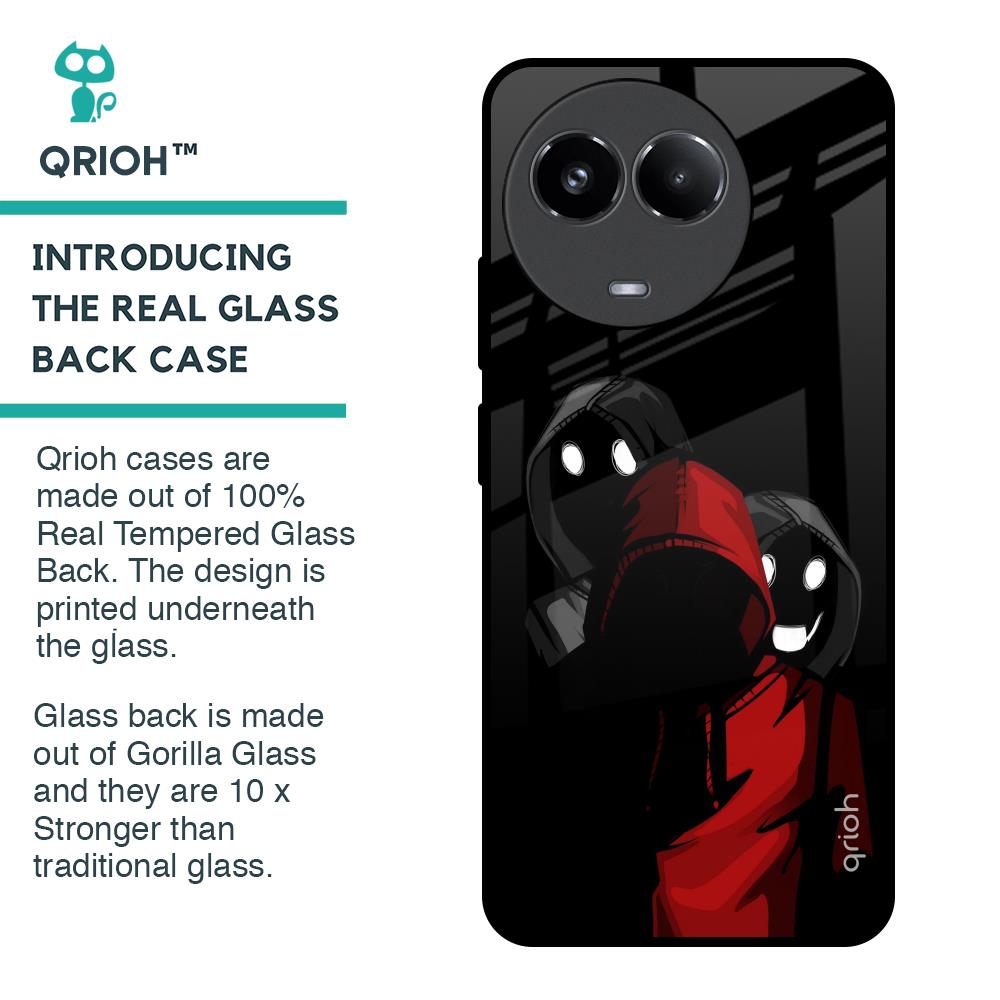 Shadow Character Glass Case for Realme 11x 5G