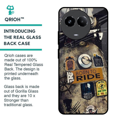 Ride Mode On Glass Case for Realme 11x 5G