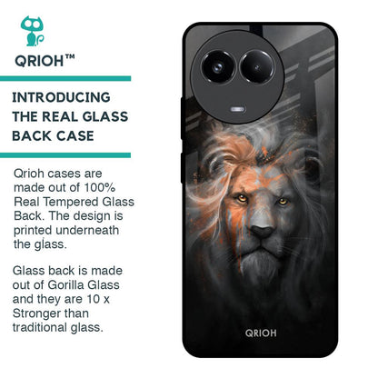 Devil Lion Glass Case for Realme 11x 5G